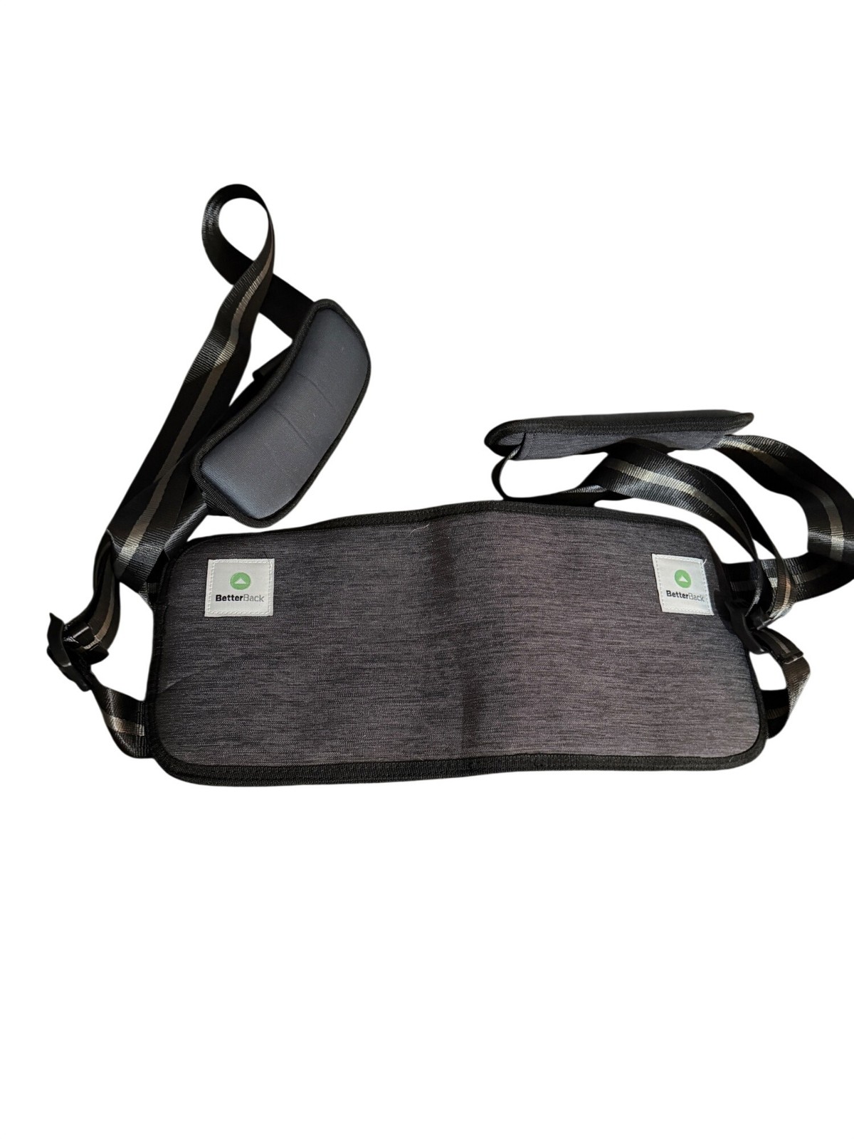 BetterBack Adjustable Posture Corrector For Back Support & Pain Relief Gray & Bl