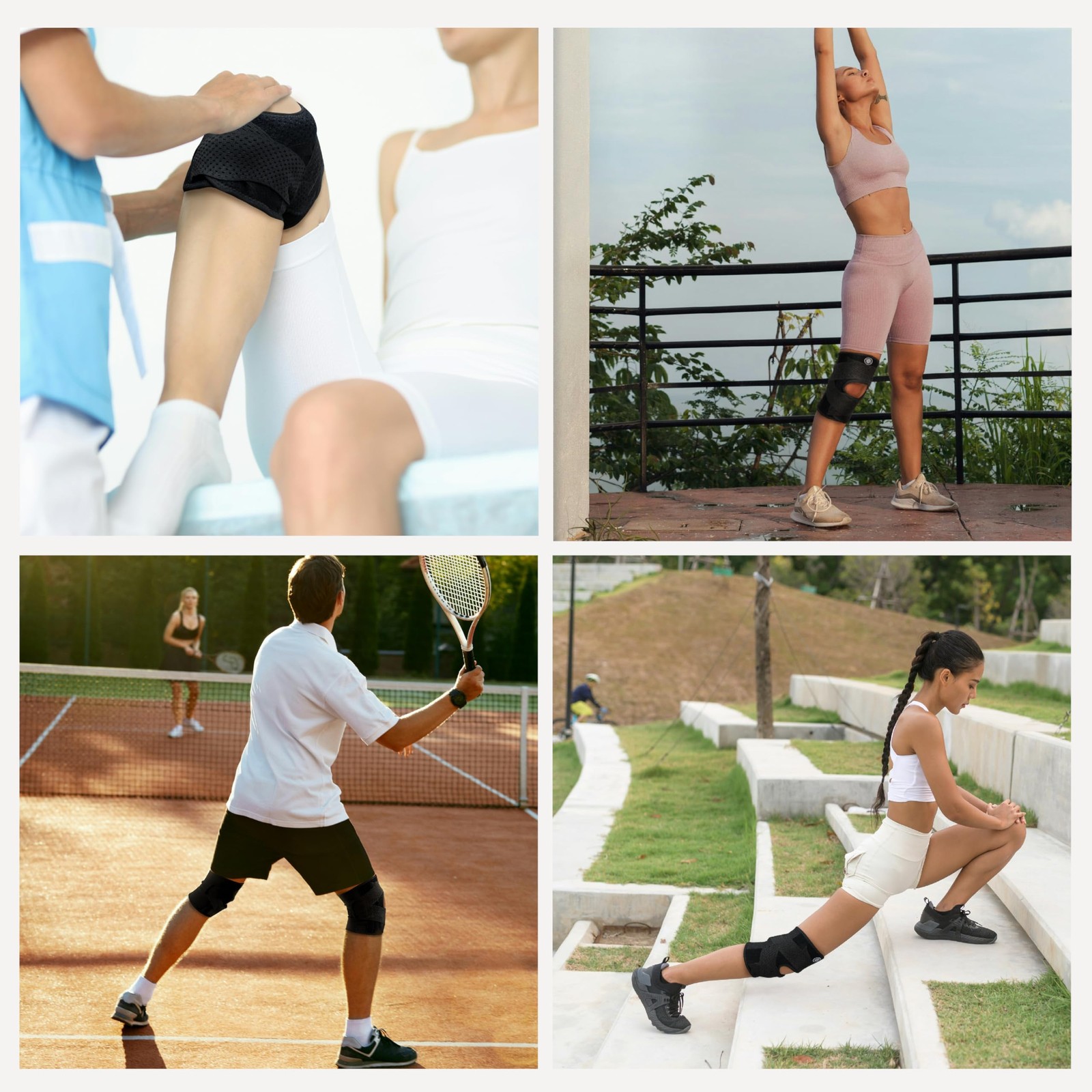 Knee Brace with Side Stabilizers for Knee Pain, Adjustable Knee Support for M…
