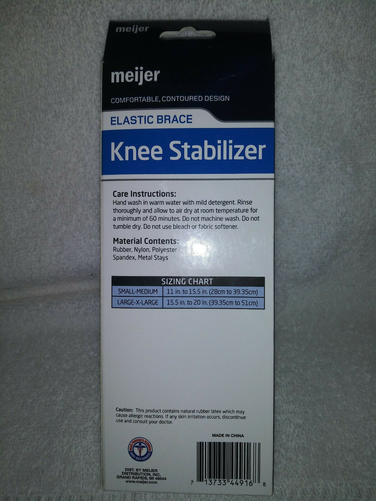 Meijer Knee Support Adjustable Brace New in Box S/Med