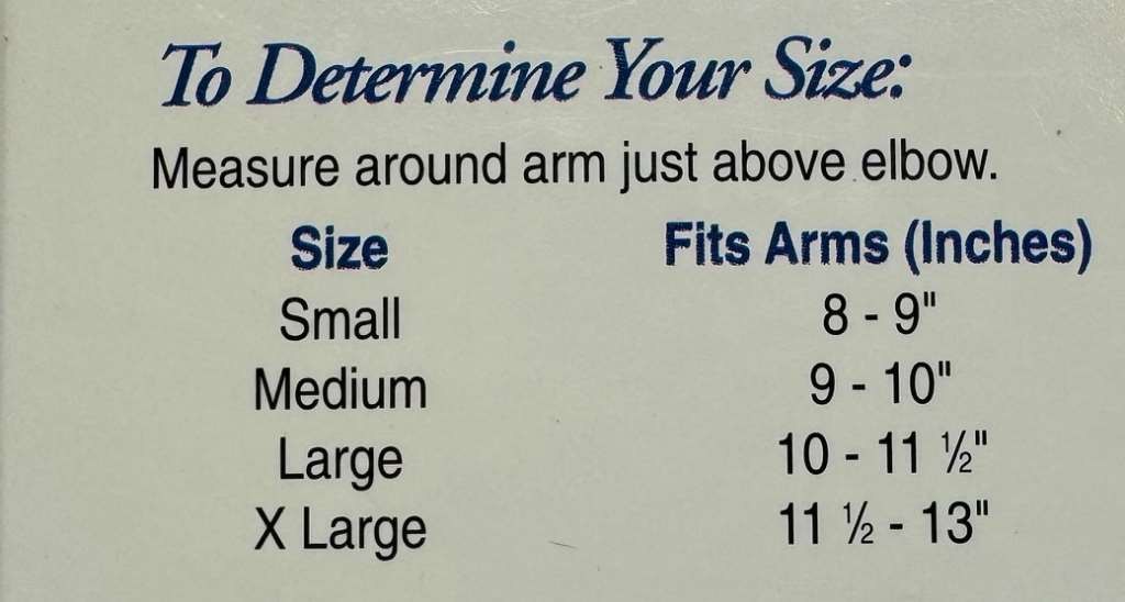 FLA Latex-Free Elbow Support Knitted Pullover (Blue) Large