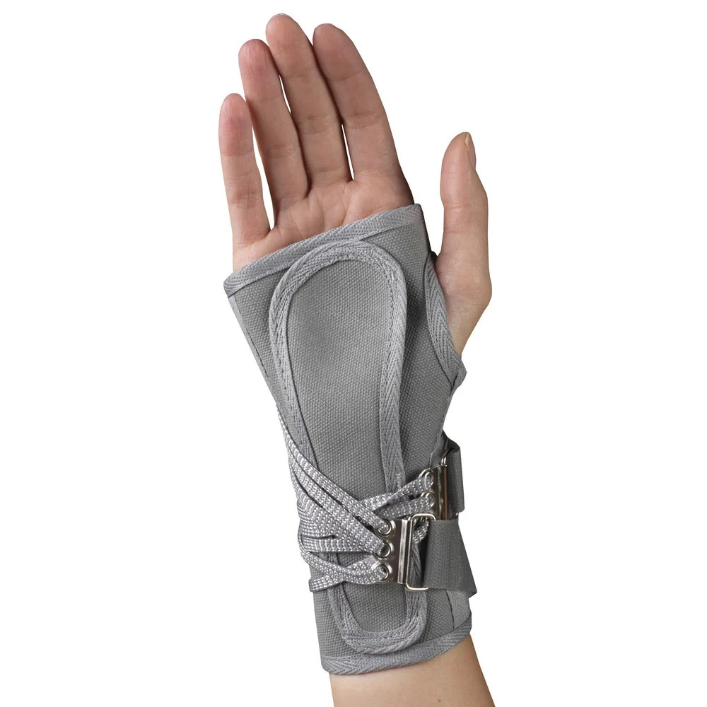 2364-E CANVAS COCK-UP WRIST SPLINT, LEFT, GRAY, XLARGE