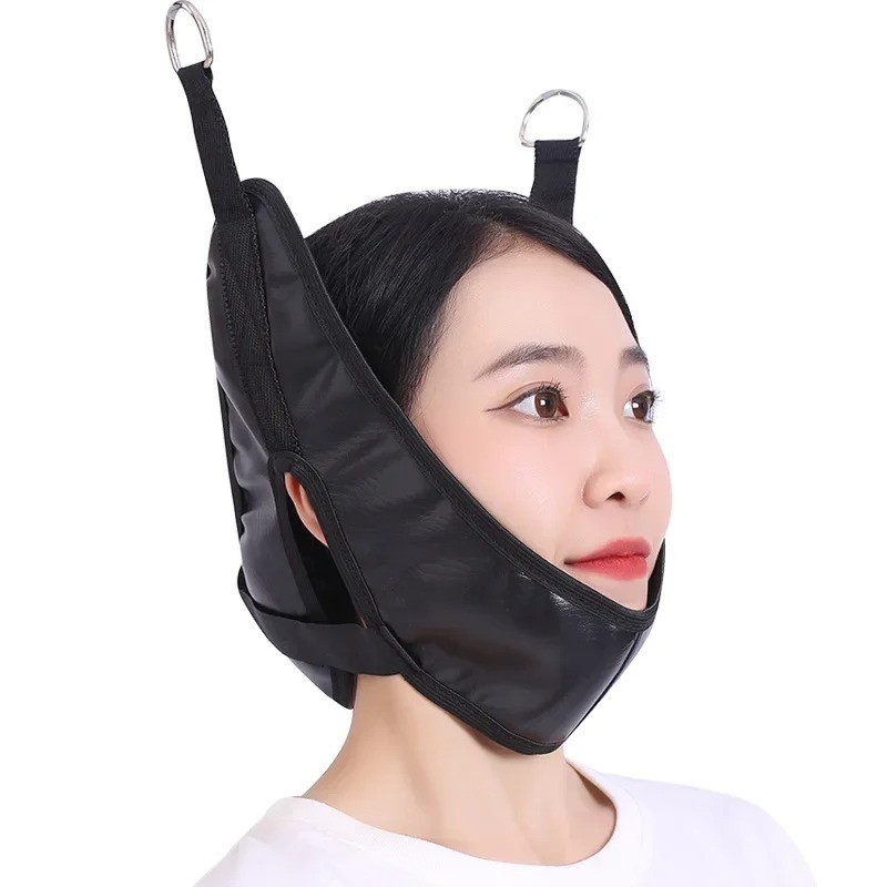Cervical Neck Traction Device Neck Stretcher Pain Relief over Door Sleeves Brace