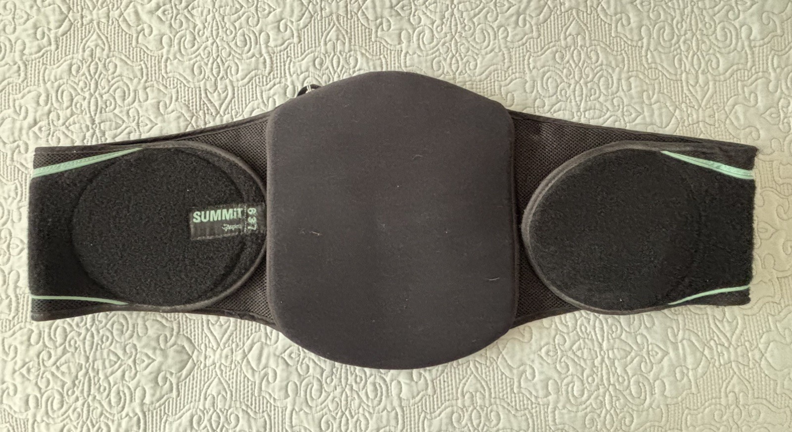 Aspen Summit Back Brace Adjustable Support Size Medium Adult Black