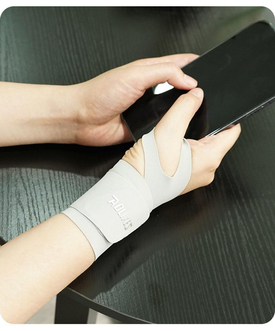 Aolikes Ultra Thin and Soft Wrist Brace Wrist Wraps for Men and Women, Adjustabl