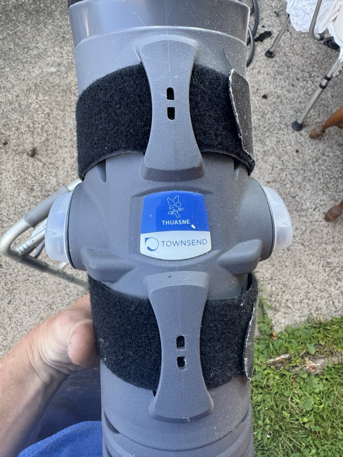 Thuasne XLR8 G2 Long Foot/ Ankle Brace Size S Stabilization Gray/Black/Blue U089