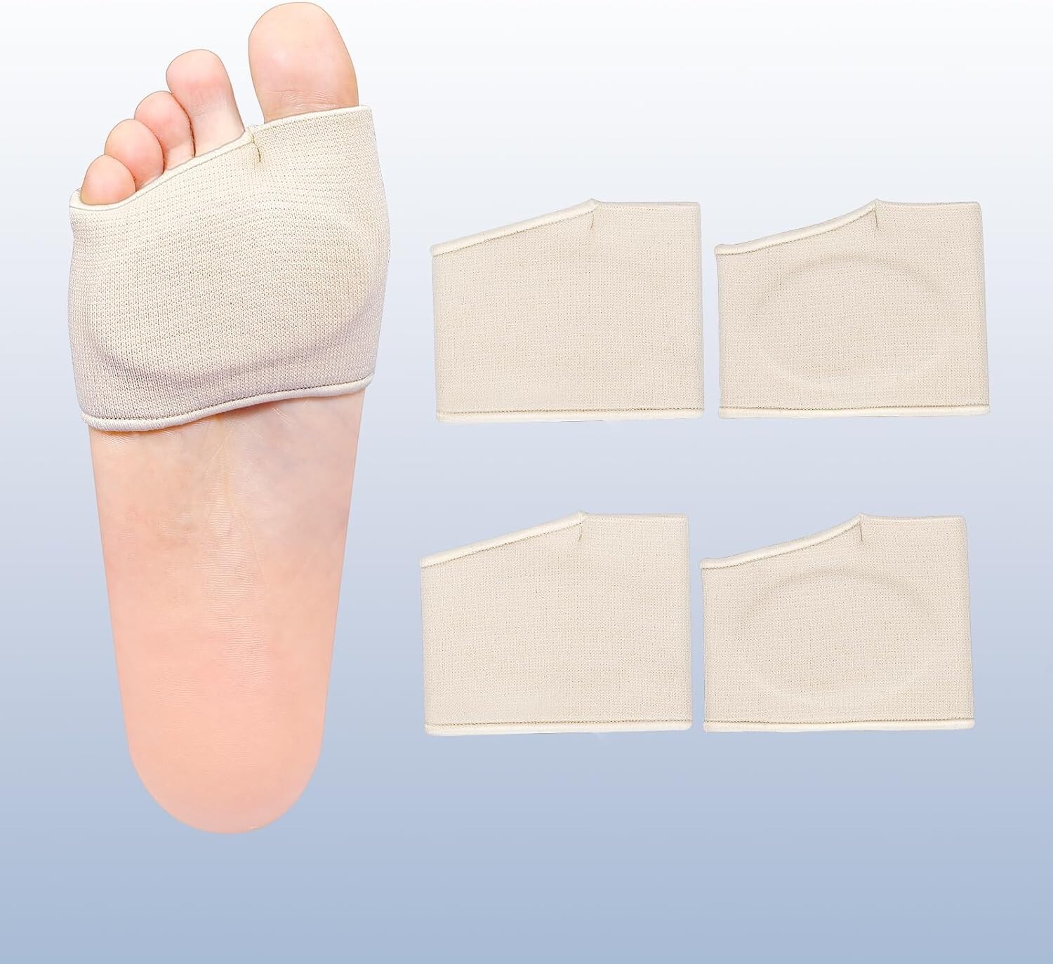 Metatarsal Gel Pads Women Men Gel Ball of Foot Cushions Socks Feet Pain Relief