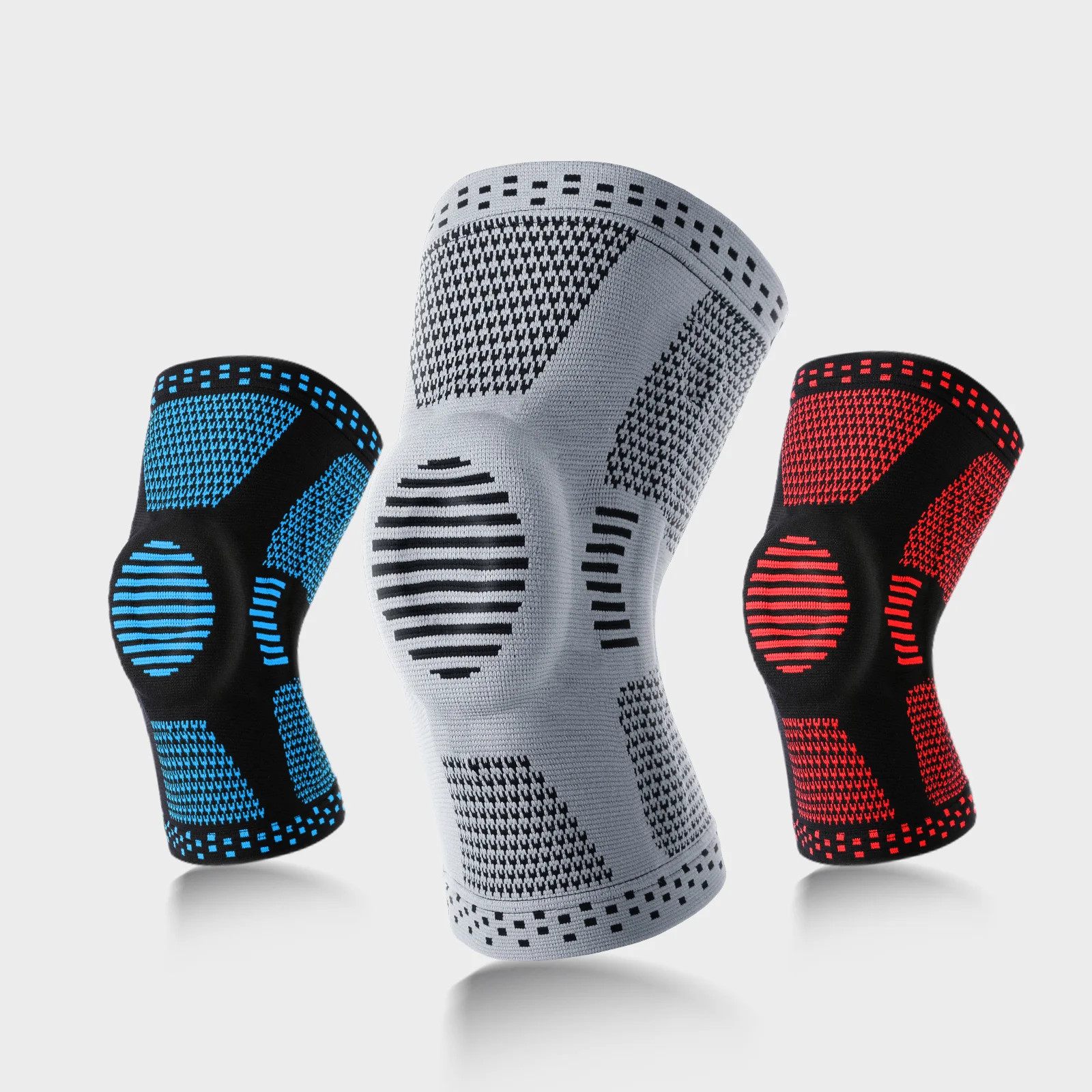 1Pcs Silicone Spring Full Knee Support Patella Medial Support Strong Meniscus