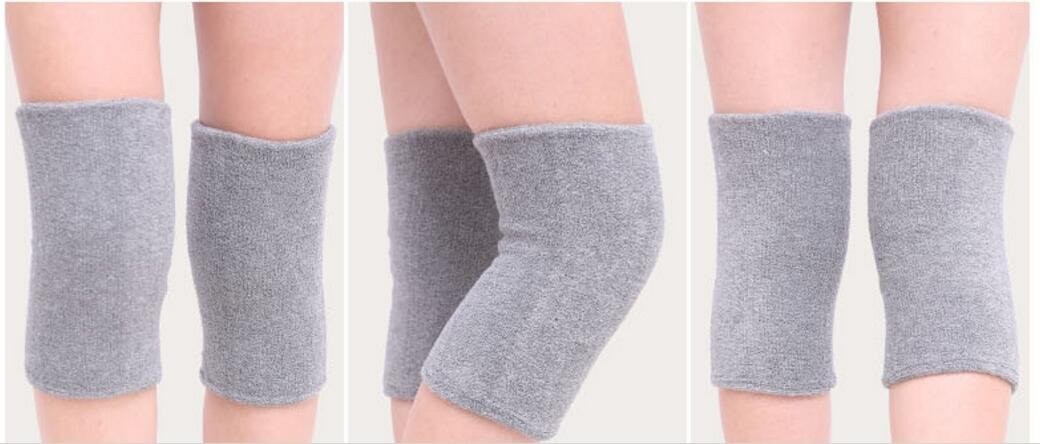 1 Pair Elastic Knee Pads for Dance Protection, Winter Warm Thermal Leg Sleeves
