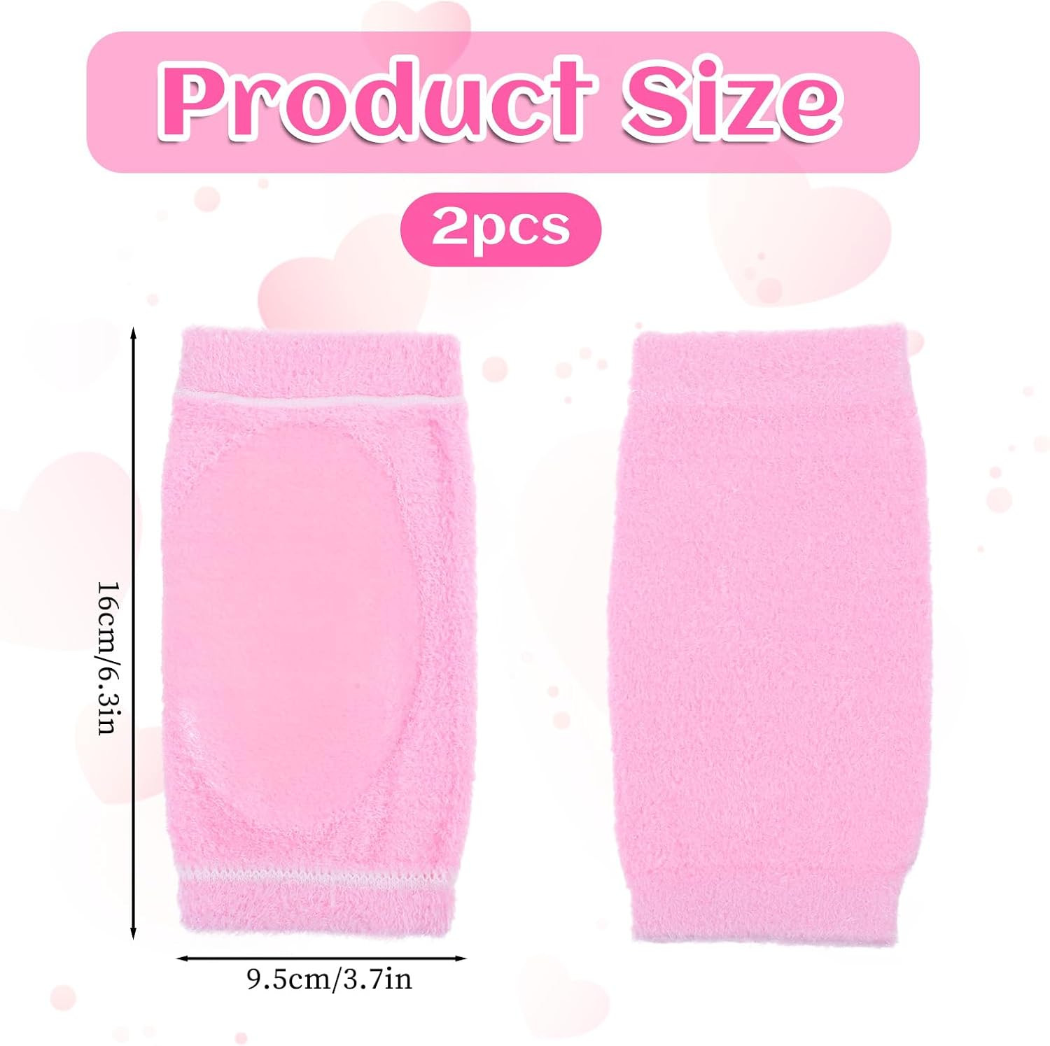 Piriuuo 2 Pairs/4 Pcs Elbow Moisturizing Sleeve, Elastic Gel Elbow Pads for Wome