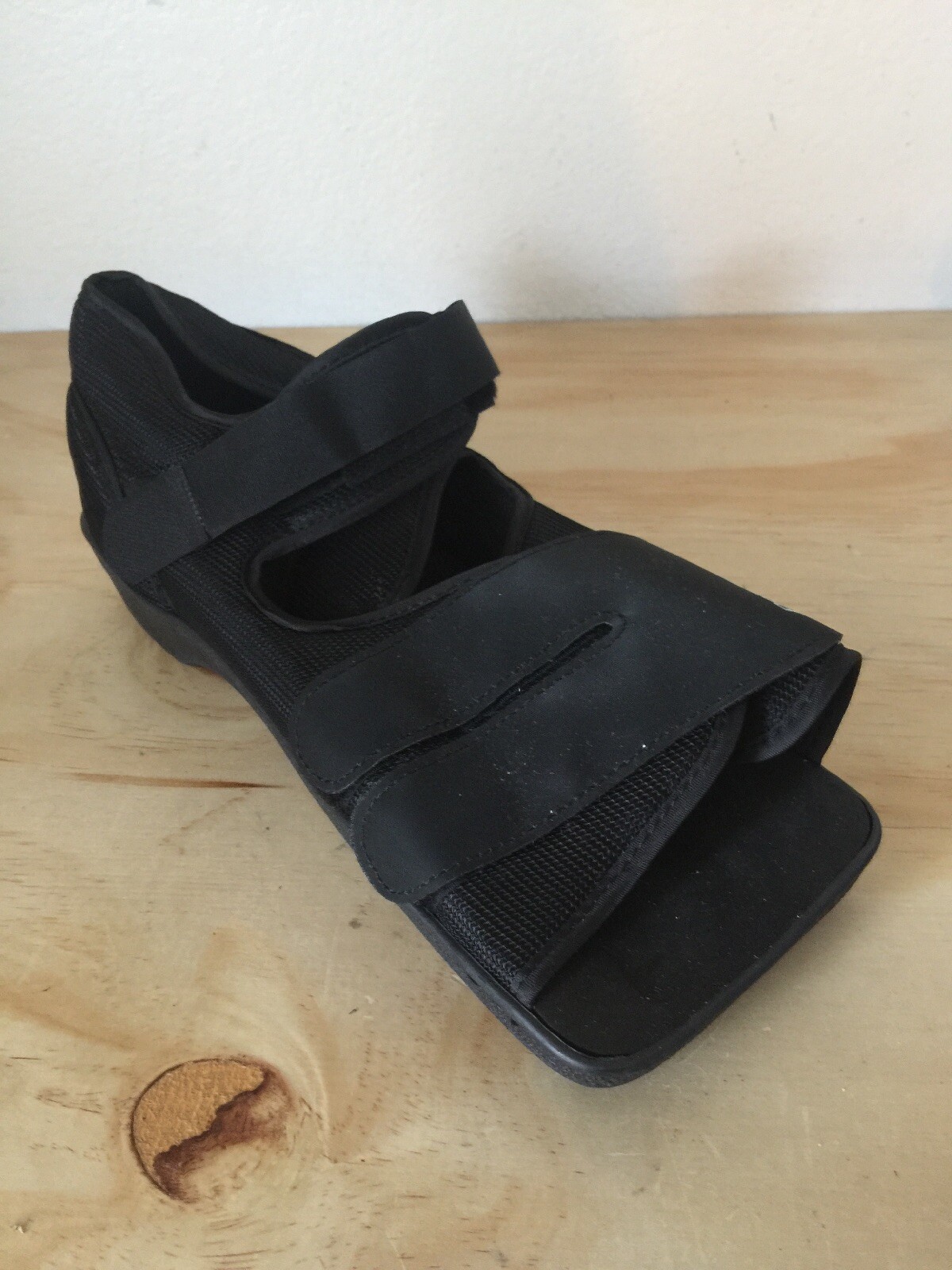 Paracare Square Toe Medical Surgical Post Op Shoe In Black Large