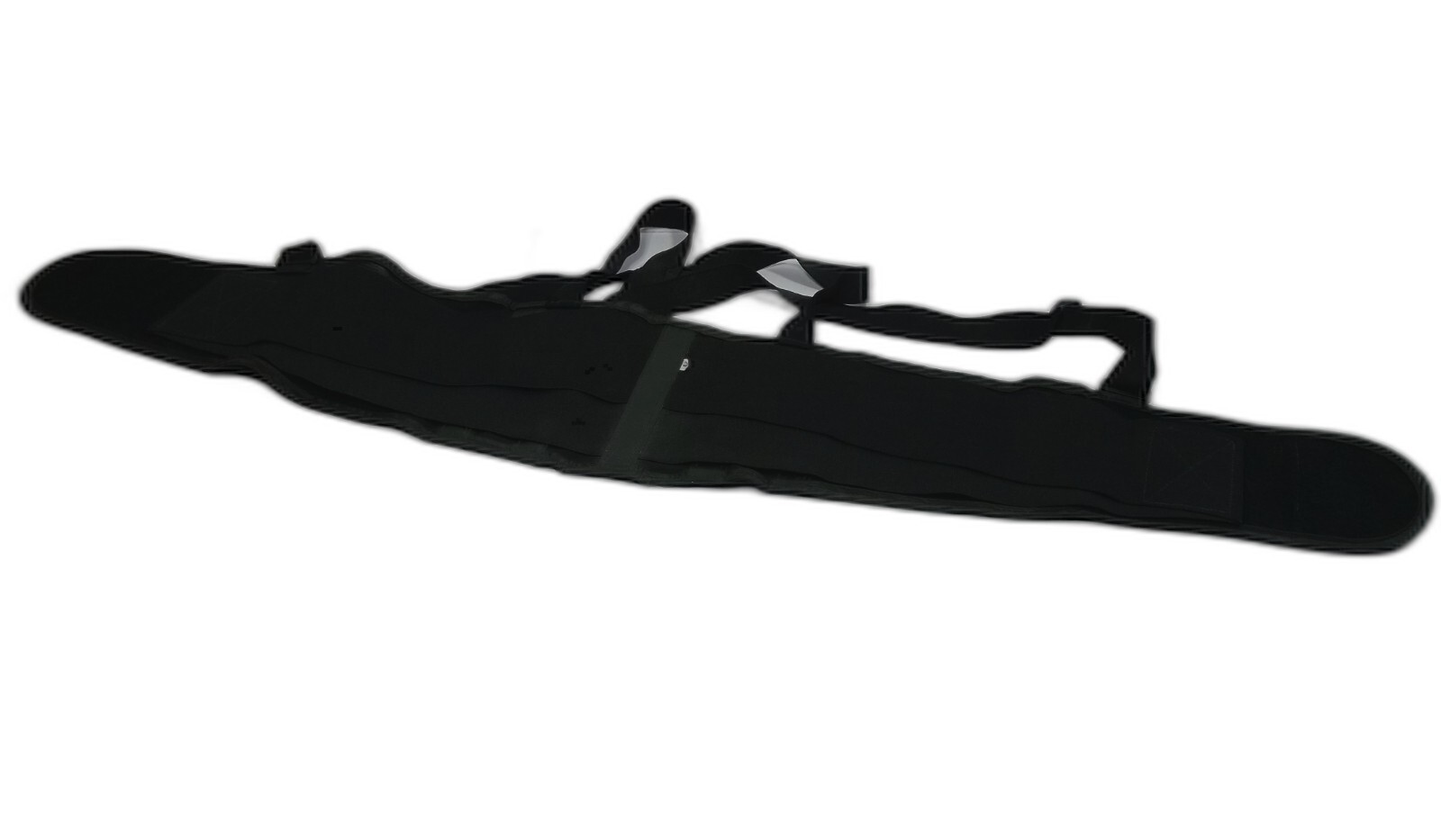 Size L Lifting Lumbar Lower Back Waist Support Belt Brace Suspender Black