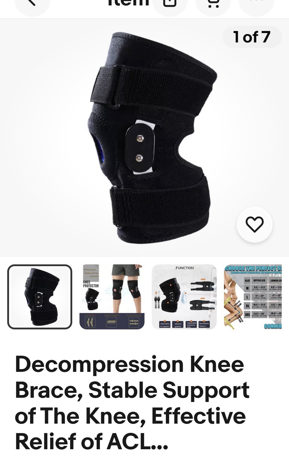 Decompression Knee Brace, Stable Support of The Knee, Effective of ACL, Arthr…