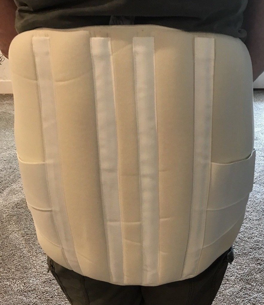 888-HS Lumbo Sacral Lumbar Professional Back Support, Beige,NEW