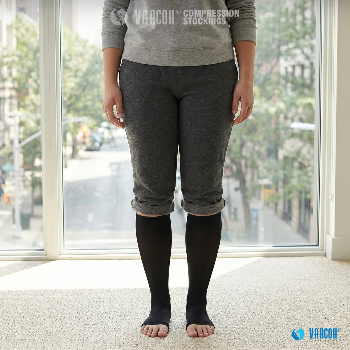 Medical Compression Socks Firm 30-40 mmHg Surgery Recovery Edema Swelling Relief