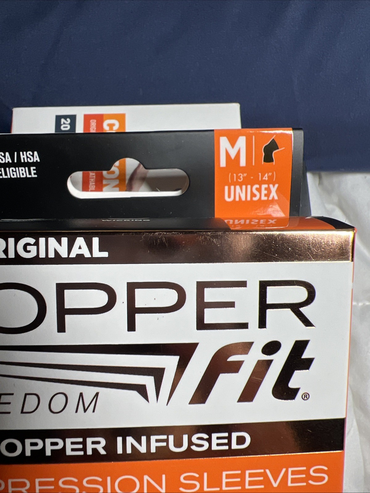 Copper Fit Freedom Black Compression Knee Sleeve Medium …Z