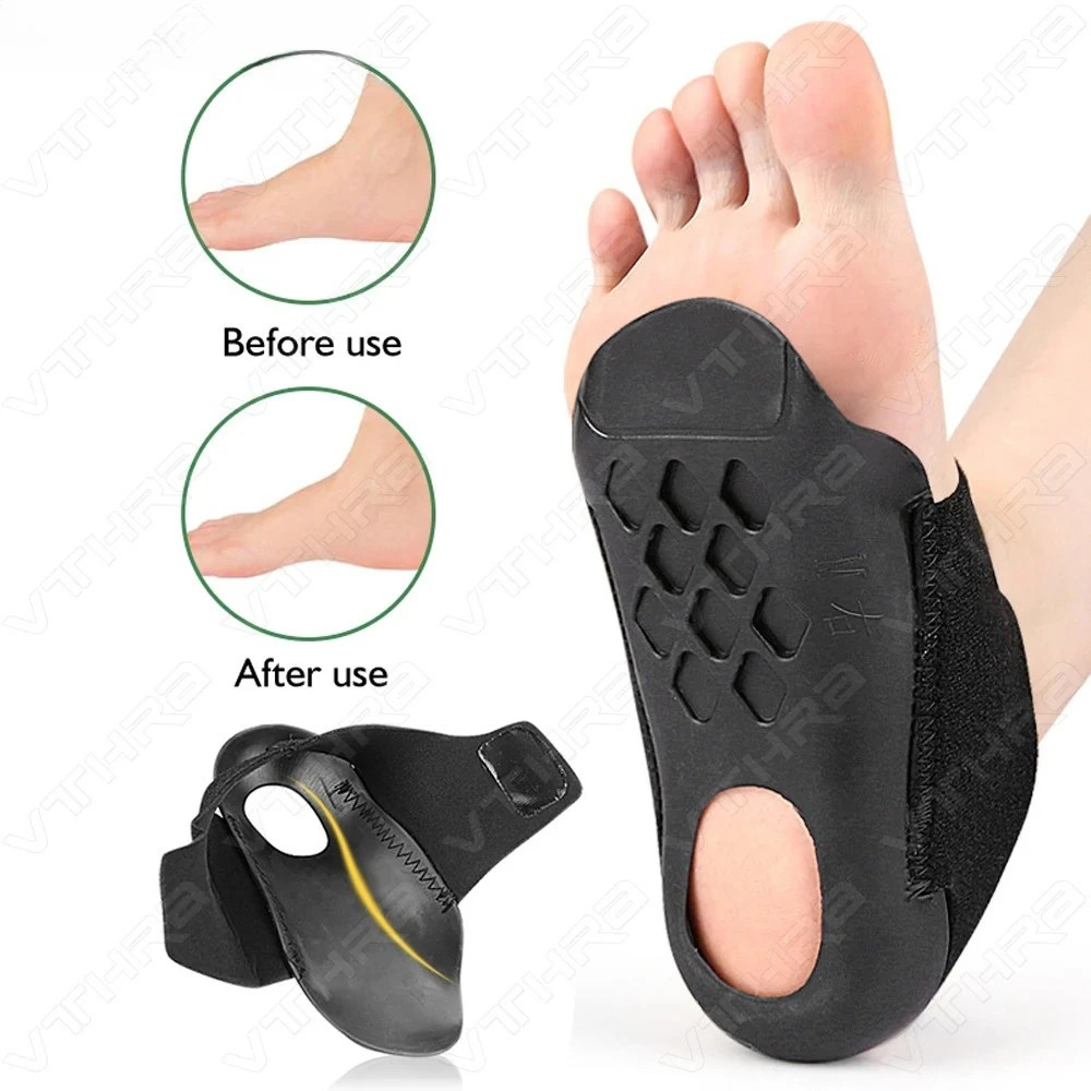 Arch Support Orthopedic Insole For Walk With Arch Half Pad X/O Type Leg With Sel