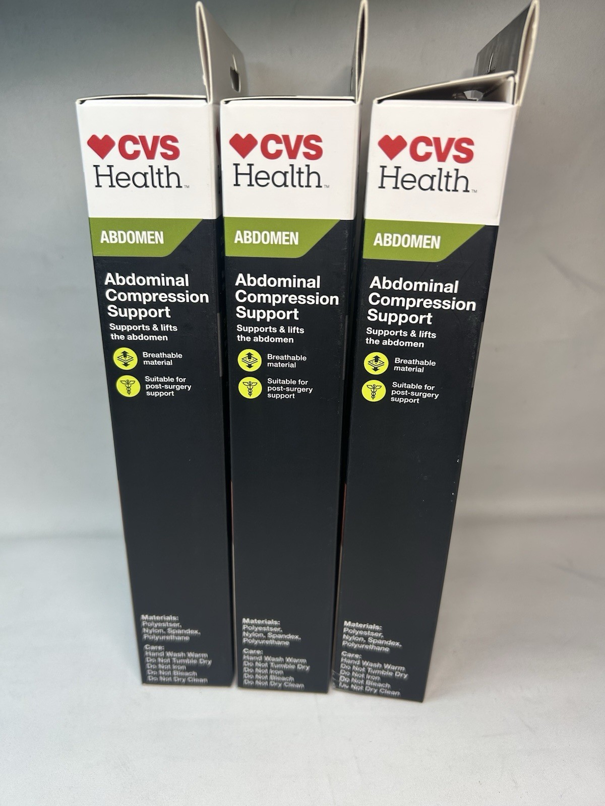 CVS Health abdominal compression support, Moderate Support Size SM/MED Lot Of 3