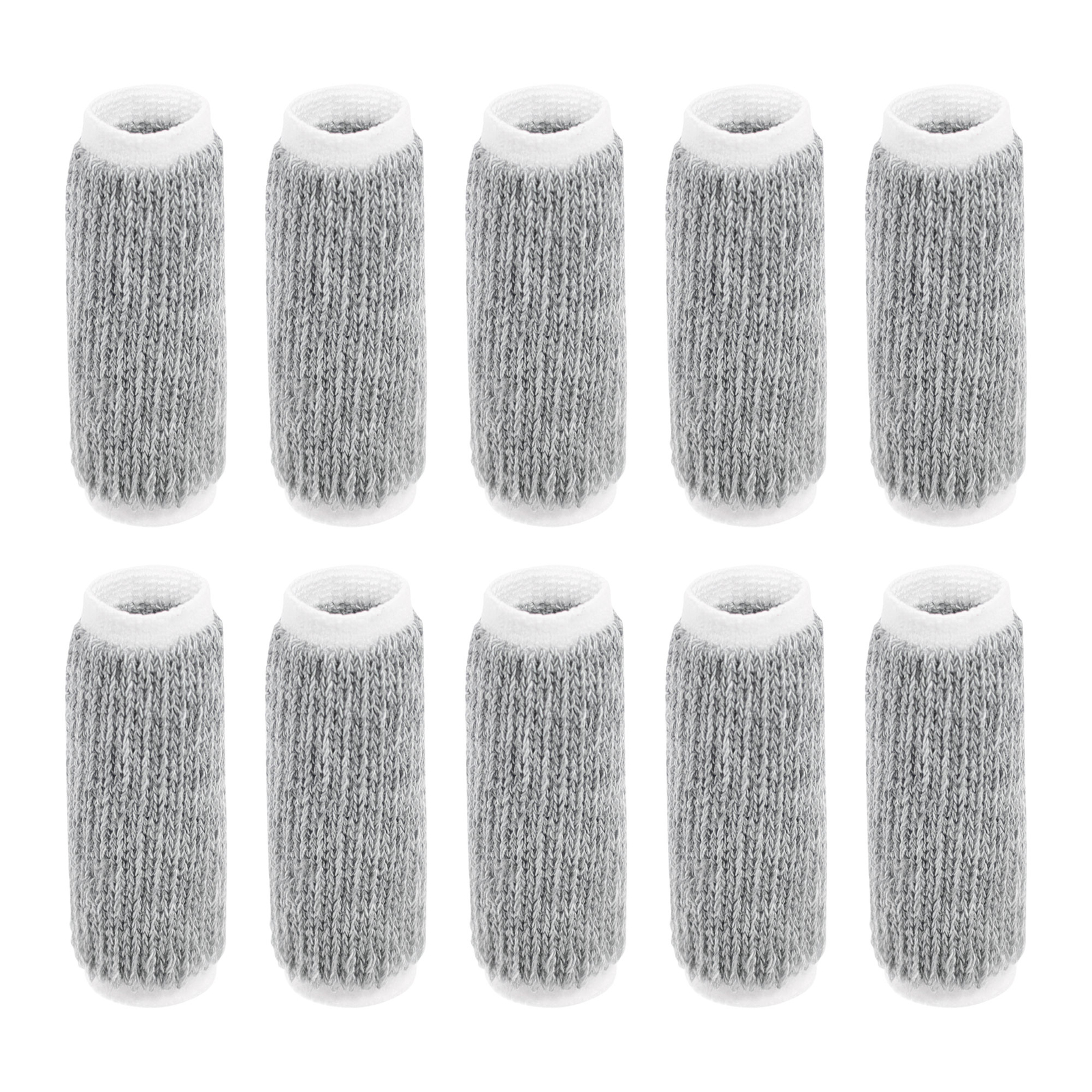 2.4″ × 1.4″ Grey Finger Splints – Elastic Finger Sleeves for Sport Protection