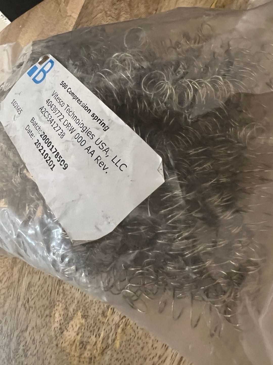 Vitesco Technologies 500 Count Compression Springs Part A2C53412738