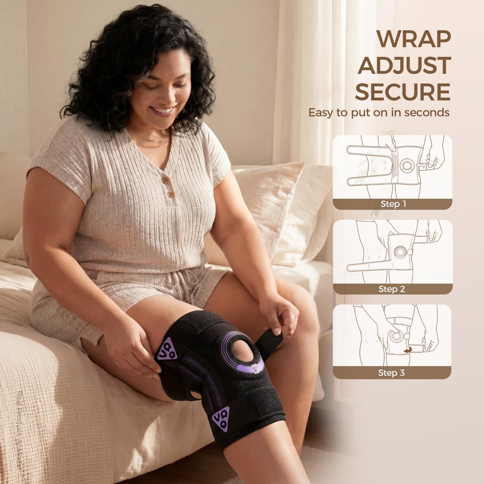 Plus Size Knee Support Sleeve, 7XL-8XL（39.4″） Adjustable Knee Wrap with Extra…