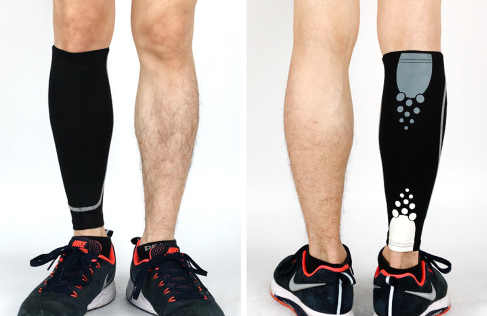 Men Knee Compression Sleeve Socks Running Women Calf Leg Support Varicose Veins