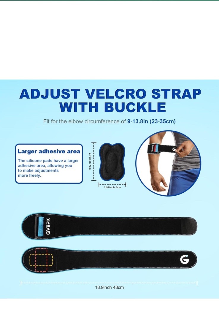 Tennis Golfers Elbow Brace Support Strap Tendonitis Band Pain Relief Support