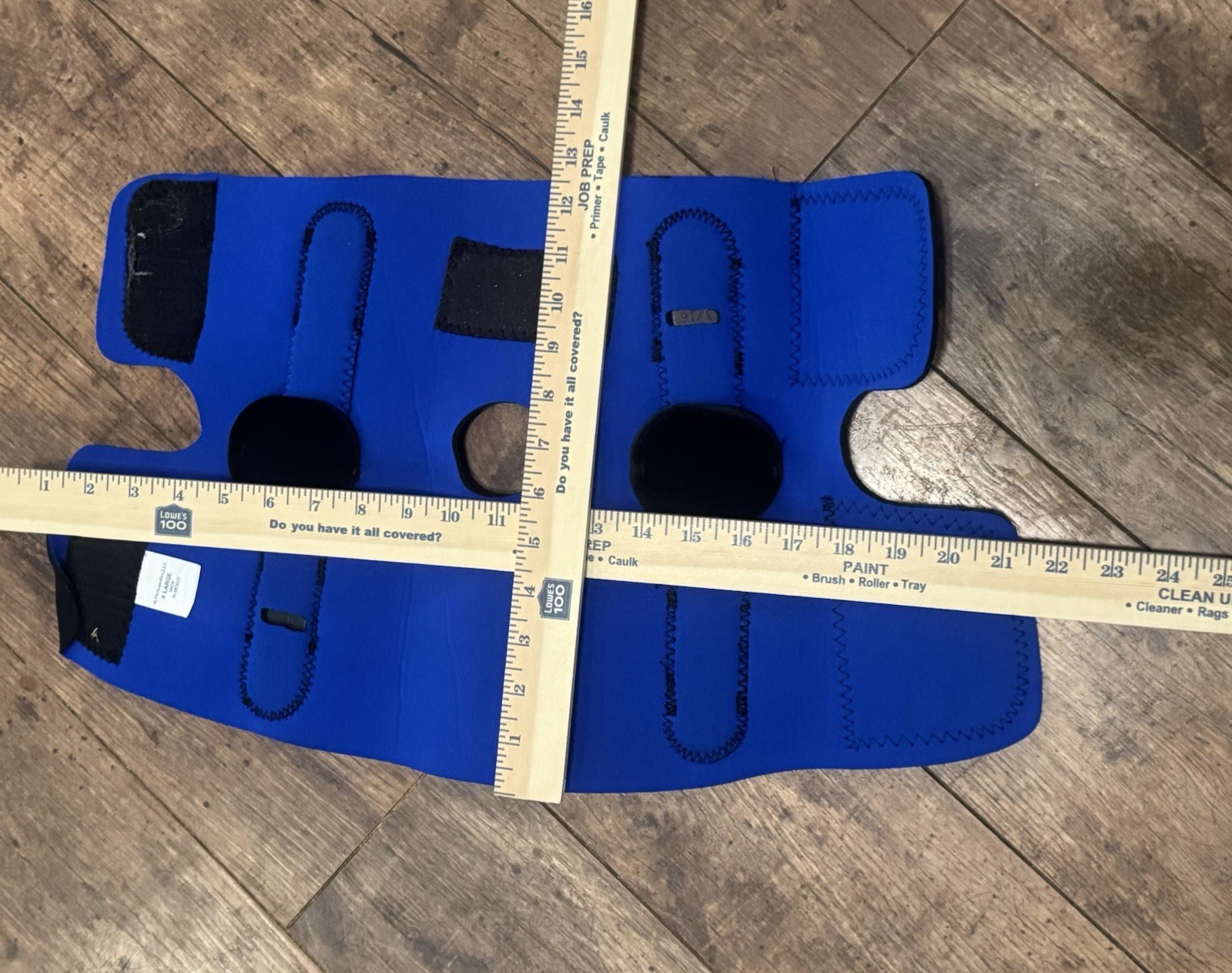 DJ Orthopedics XL Knee Brace Open Patella Adjustable Neoprene Support Blue