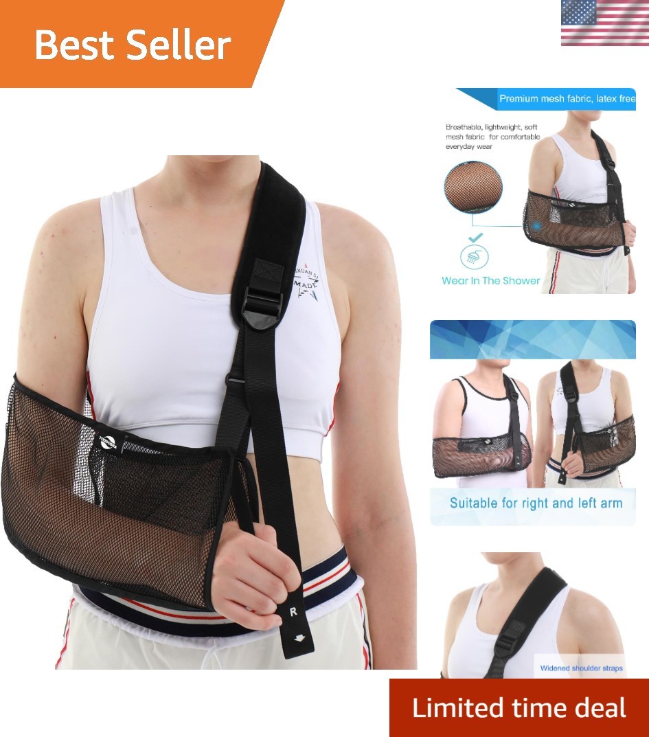 Breathable Mesh Arm Sling – Adjustable Shoulder Support for Injury Recovery