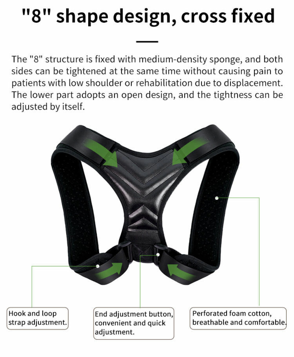 Back Posture Corrector Shoulder Straight Support Brace Belt Therapy Men Women US