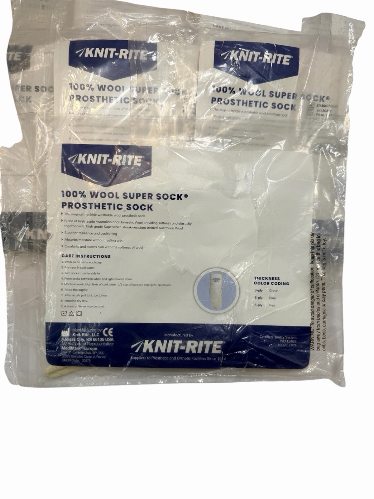 KNIT-RITE 100% WOOL SUPER PROSTHETIC SOCK LOT OF 11 BRAND NEW NEVER USED
