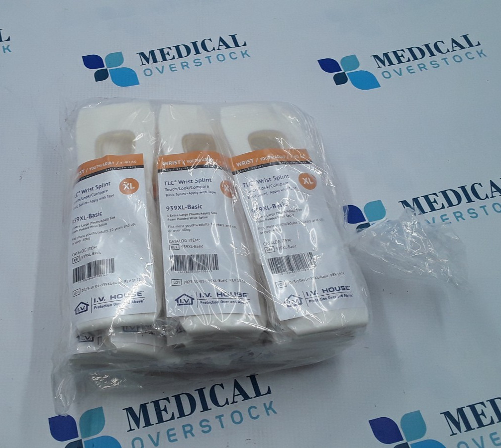 I.V. House TLC Wrist Splint XL Youth/Adult REF 939XL-Basic Lot of 12