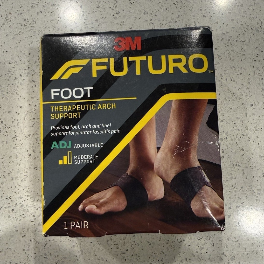 3M FUTURO Therapeutic Arch Support Adjustable Brace Black One Size