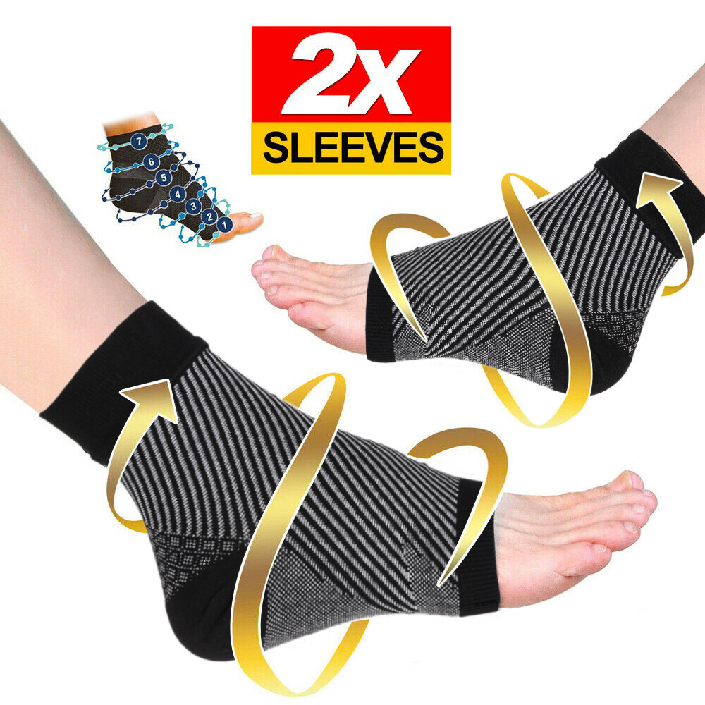 Lightweight Breathable Soft Ankle Support Brace 2 Pairs for Men Women, Black XL