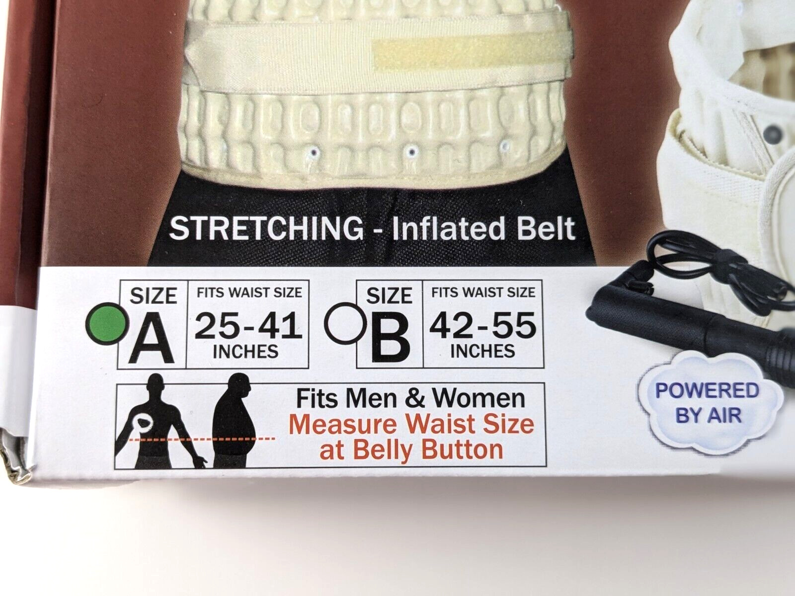 Dr. Ho’s 2-in-1 Beige Adjustable Stretch and Support Back Relief Belt Size A/B