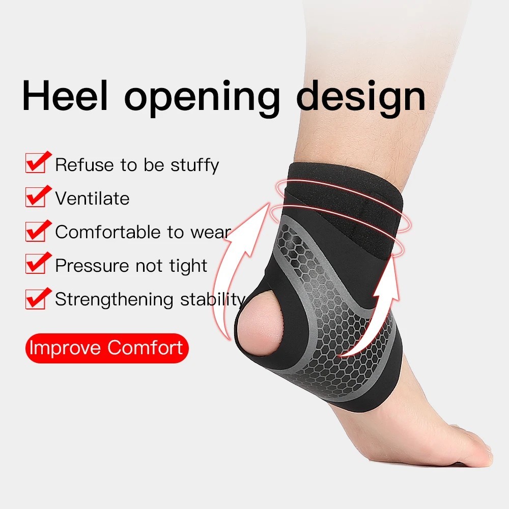 1 PC Ankle Brace Adjustable Compression Ankle Support Elastic Ankle Guard Pain