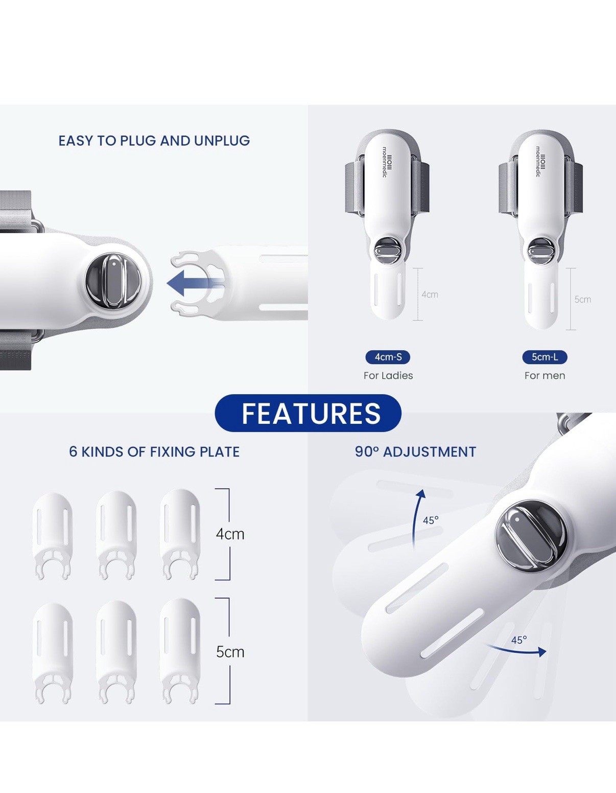 Bunion Corrector Splint for Big Toe – 3 Angle Plates, Hallux Valgus Relief