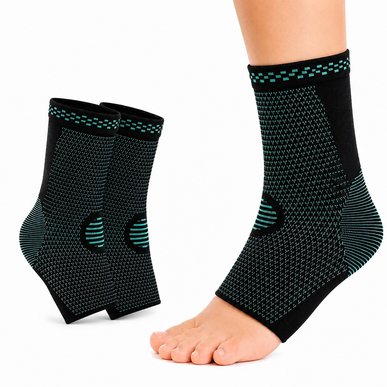 Foot Ankle Brace Compression Sleeve Socks Sprained Ankle Support Pain Relief