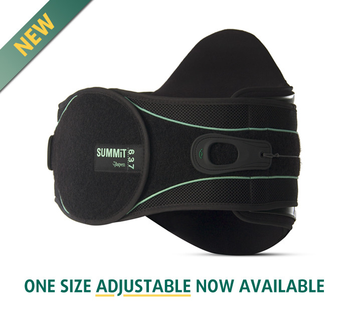 Aspen Medical Summit L0637 Lumbar Support Back Brace Black New