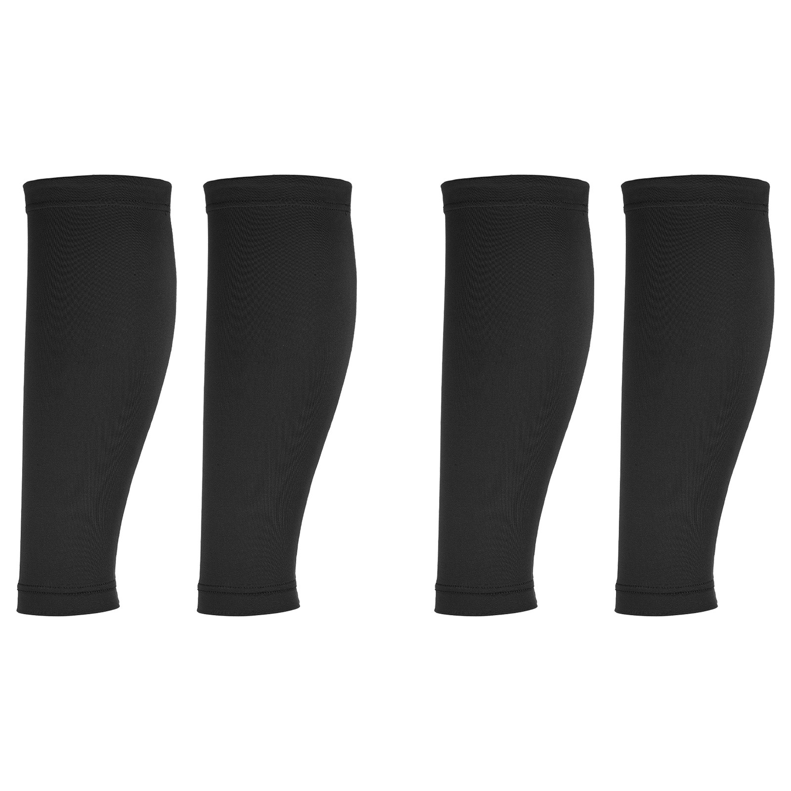 2Pair Sun Protection Leg Sleeves with Anti-slip Silicone Strips, Black