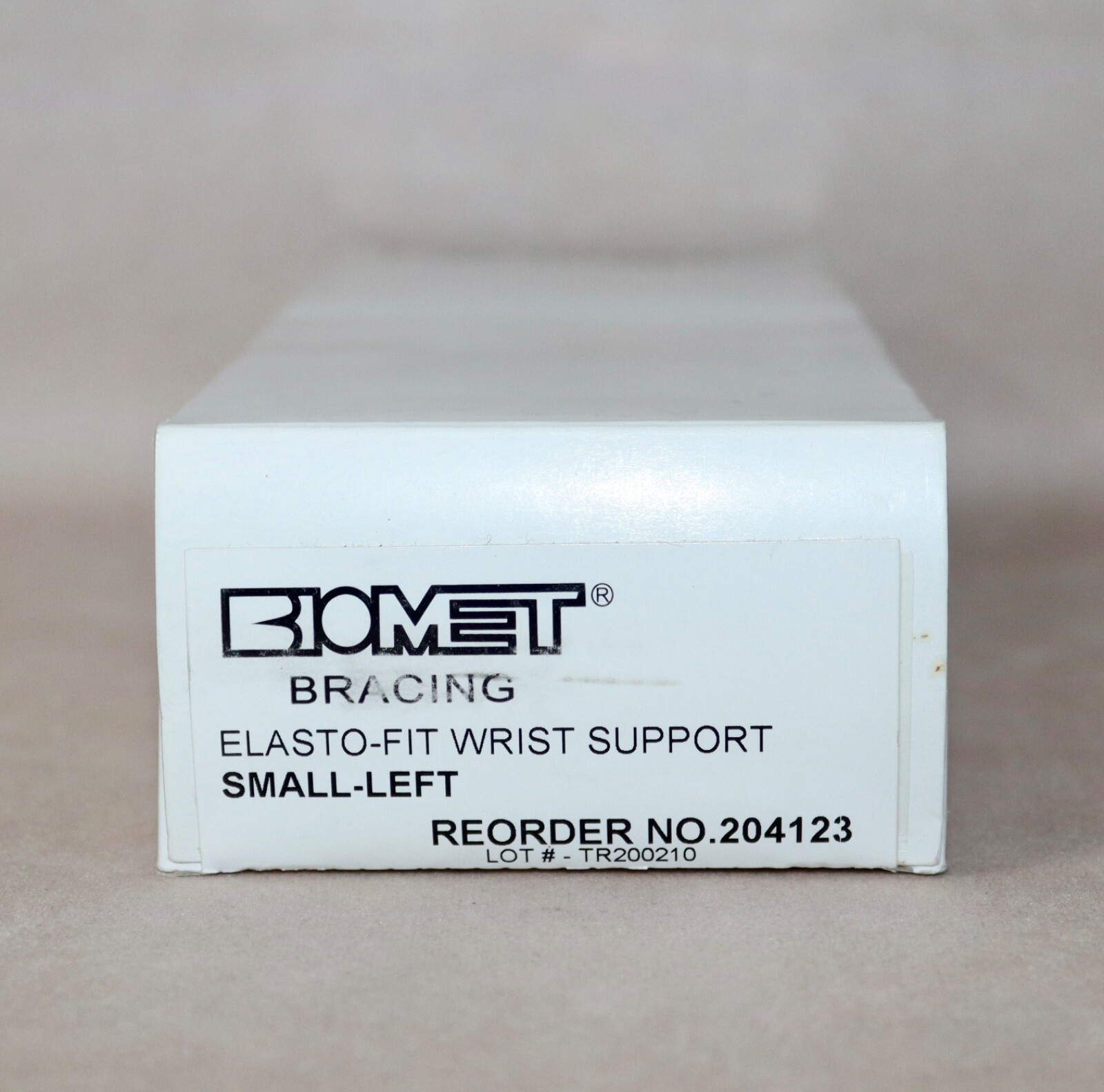 Biomet Bracing Elasto Fit Wrist Support ~ Adult Left Small ~ Beige #204123 NEW