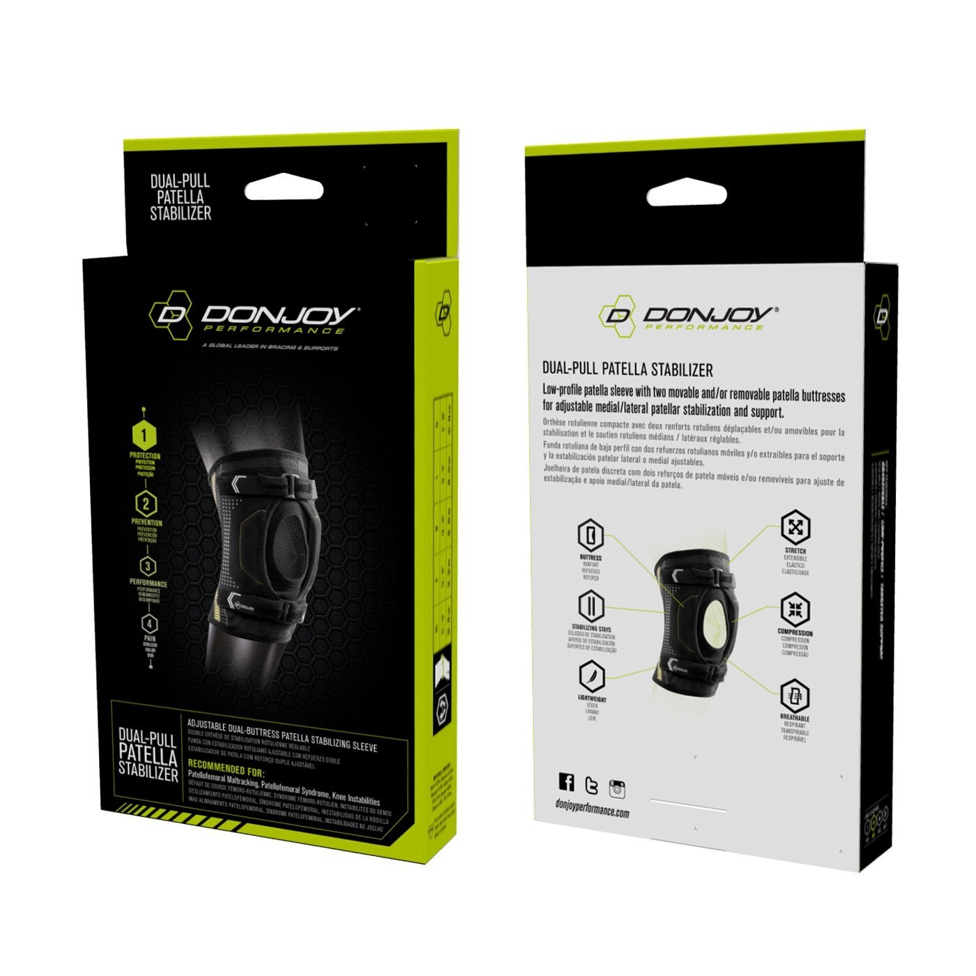 DonJoy Performance Dual-Pull Patella Stabilizer Knee Brace