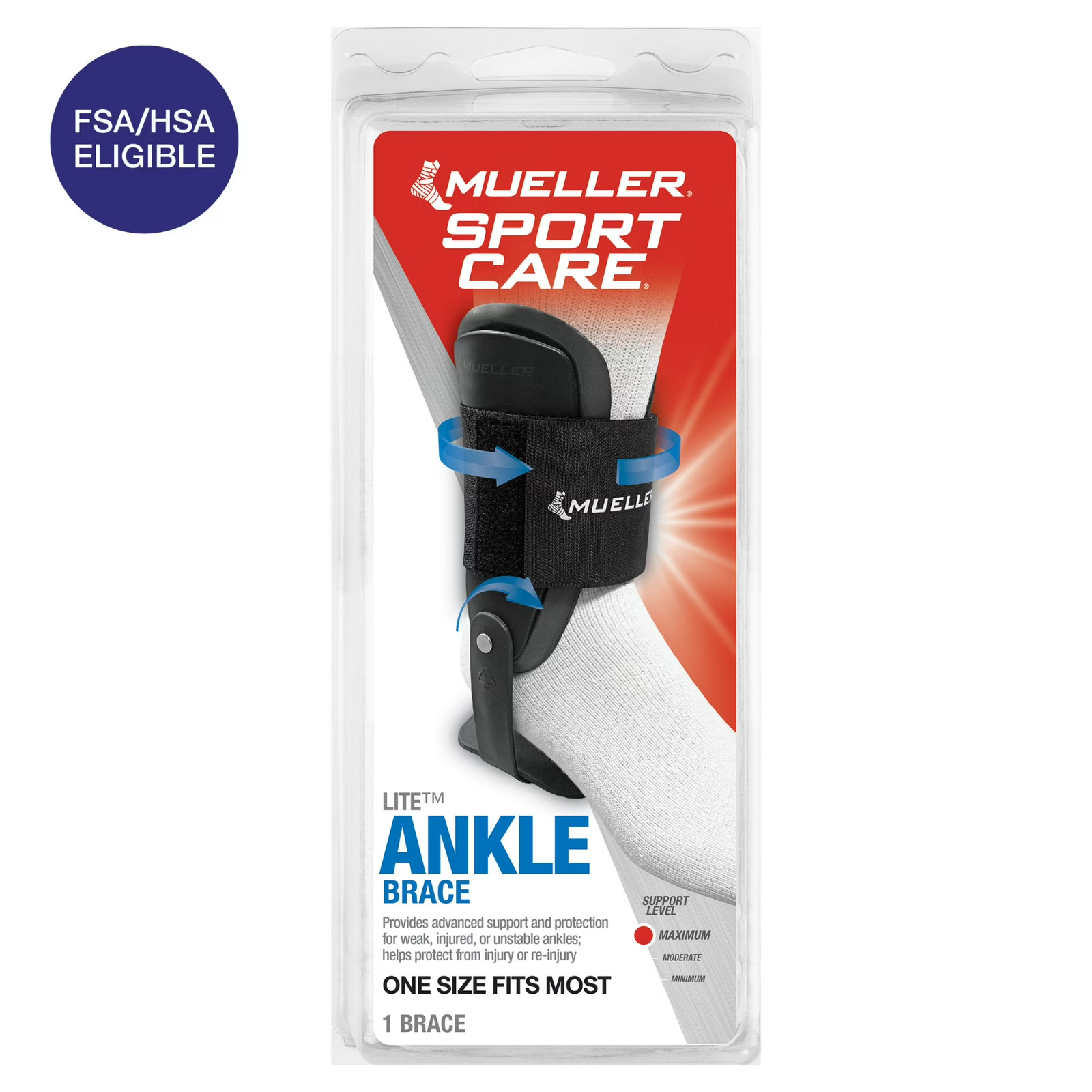 NIB! Sports Medicine Lite Ankle Brace For Ankle Pain Sprain Relief & Support