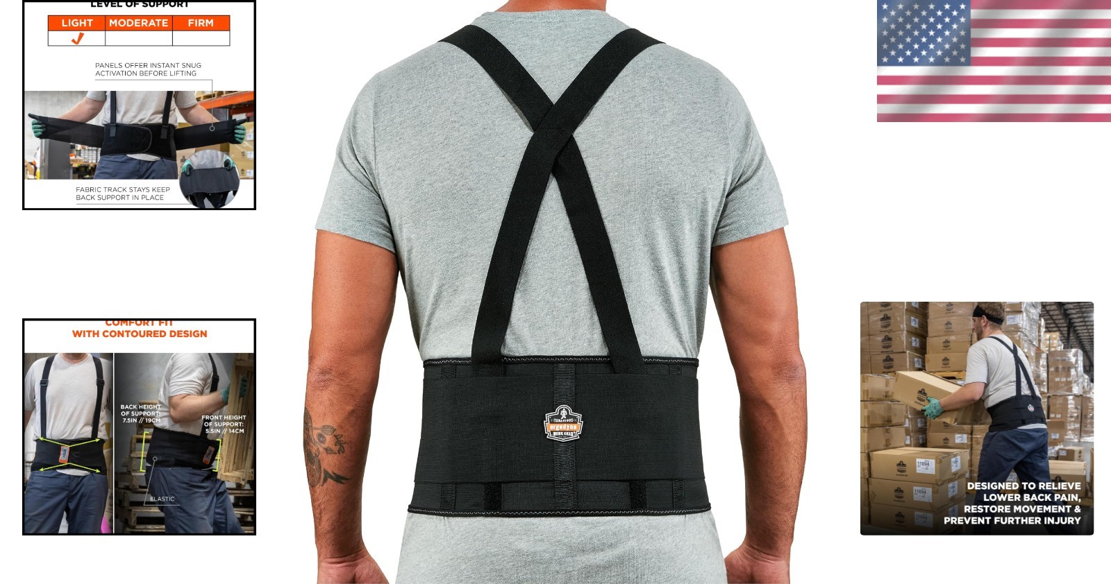 Comfortable Large ProFlex Back Support Belt – Adjustable Relief for Active Jobs