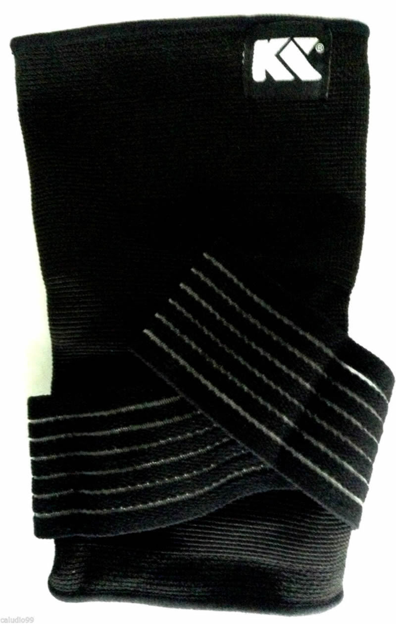 Elastic Elbow Support Brace w/ Silicone Pressure Pads New Design Black NEW