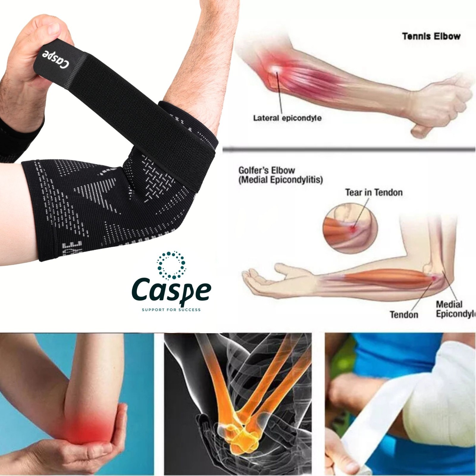 Elbow Brace Strap Compression Support Sleeve Arthritis Tendonitis Joint Pain New