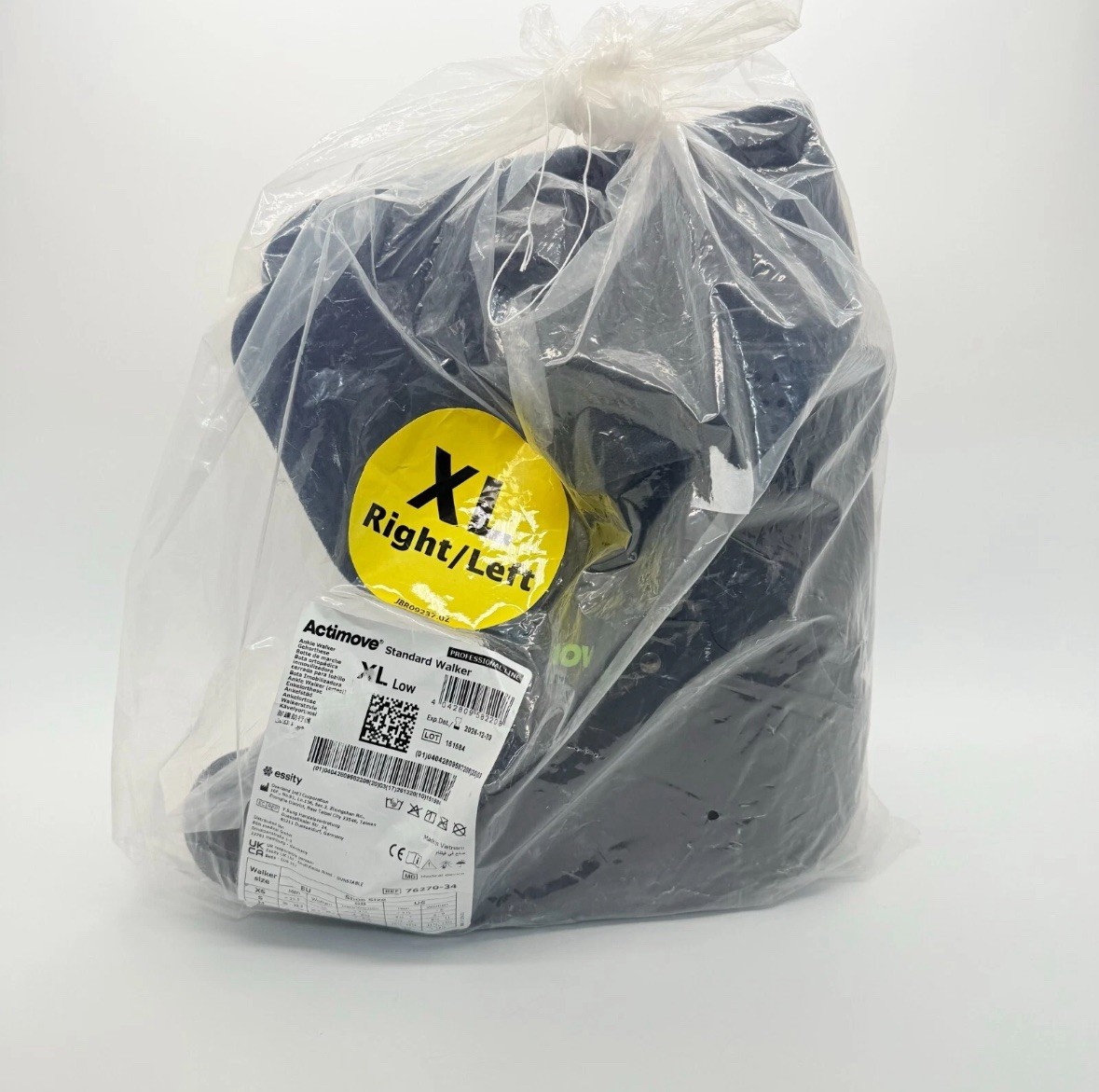 Actimove Standard Walker, Low Post Op – Black XL Extra Large
