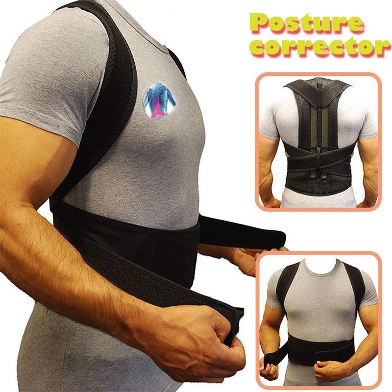 2025 Adjustable Back Brace Support Posture Safety Shoulder Belt Strap For Office