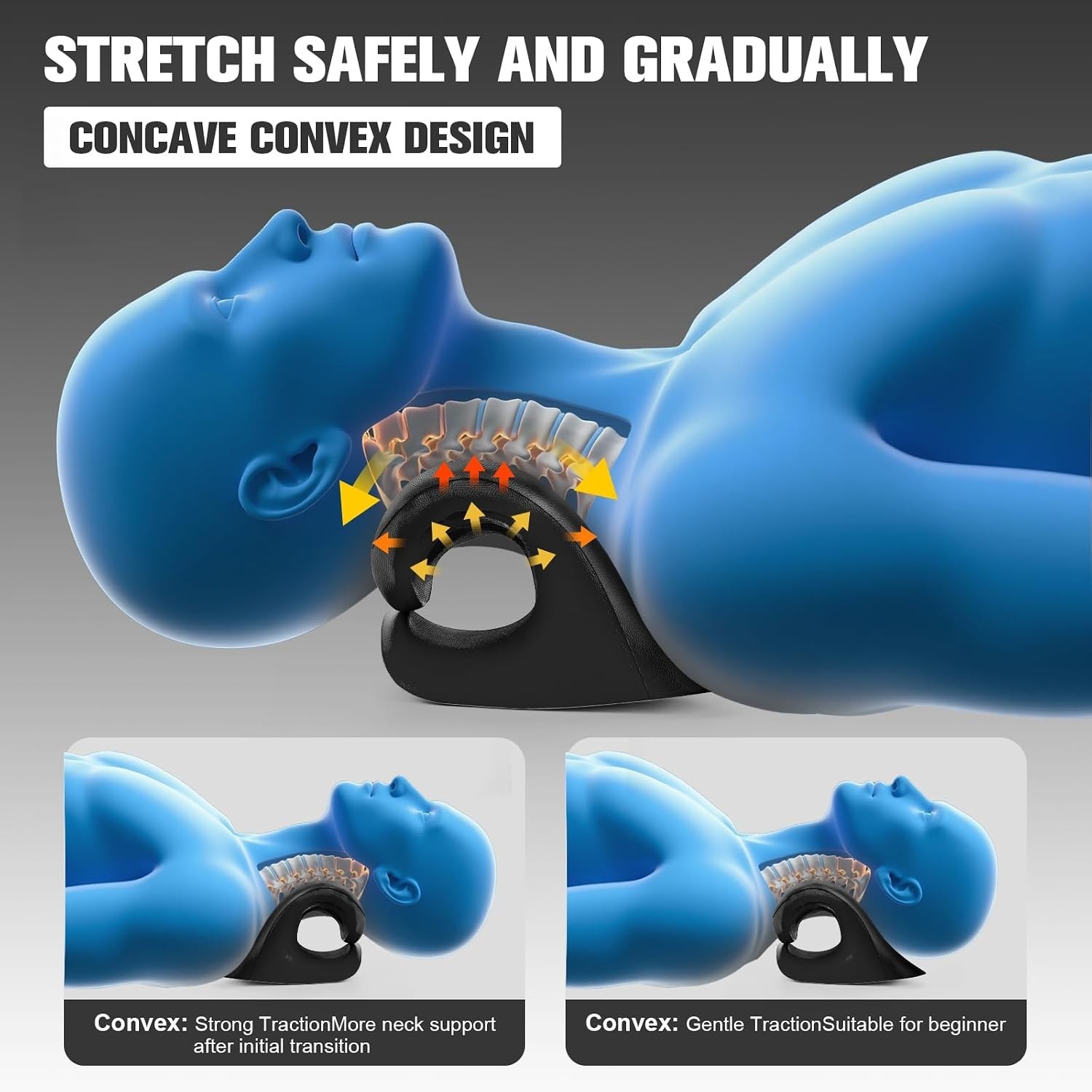 Neck Stretcher and Cervical Traction Device, Relaxer for TMJ Pain and Shoulde…