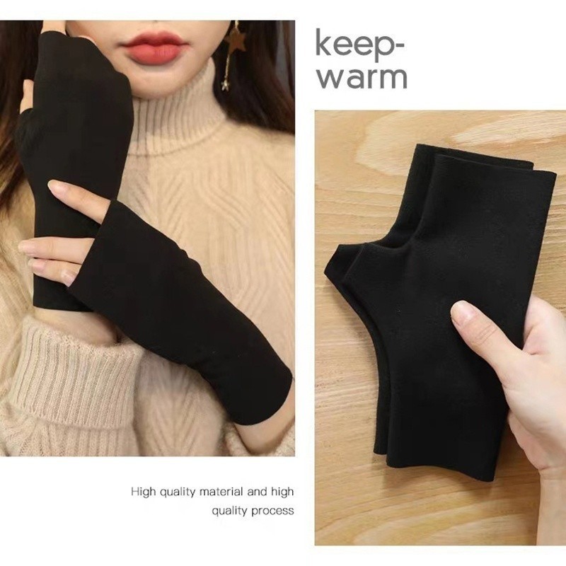 Compression Gloves Fingerless Hand Support Wrist Swelling Comfort Sleeve 4 Color