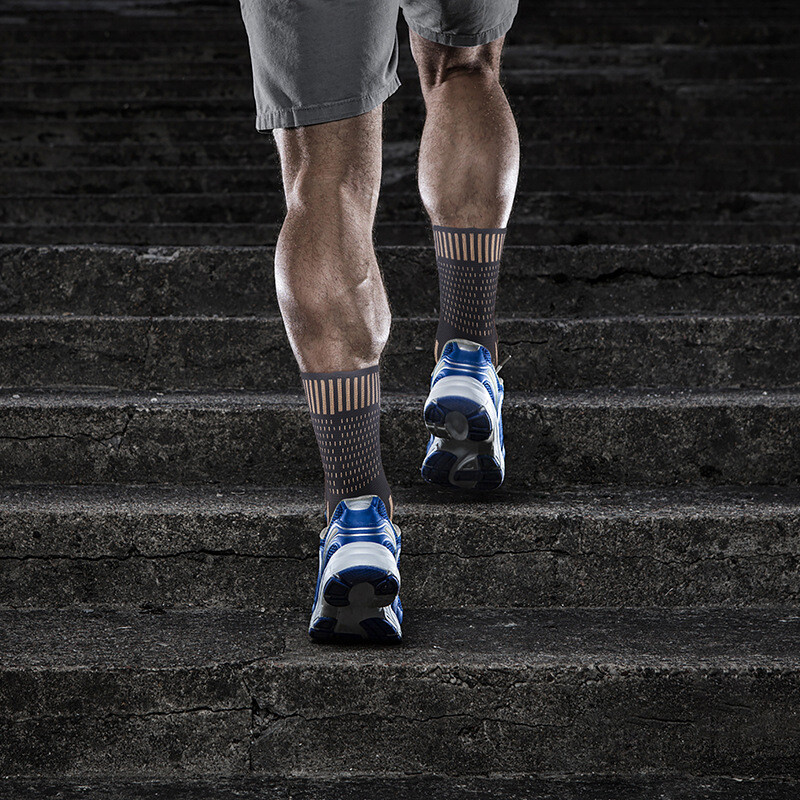 Copper Ankle Support Brace Stabilizer Compression Sleeve Socks Foot Pain Relief